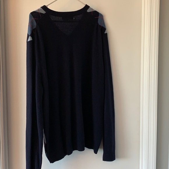 Blue Brooks Brothers V-Neck Sweater - Picture 4 of 4